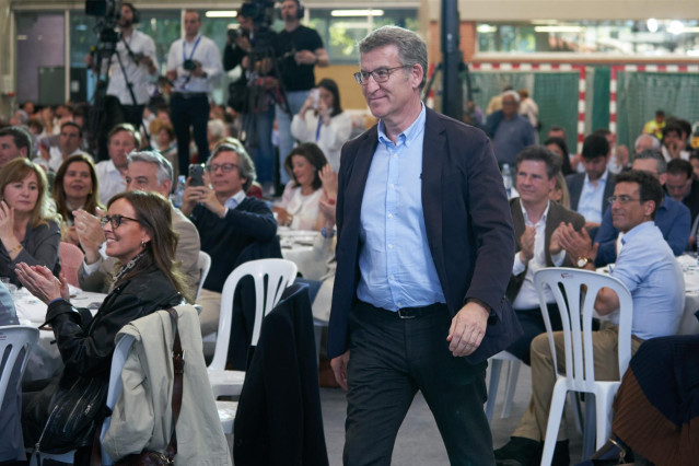 El líder del PP, Alberto Nuñez Feijóo,