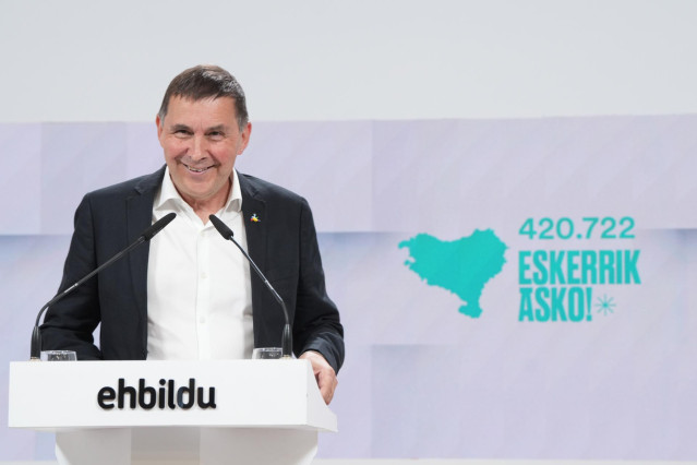 El coordinador general de la coalición, Arnaldo Otegi