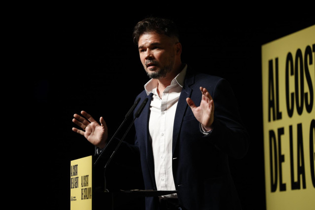 El portavoz de ERC en el Congreso, Gabriel Rufián
