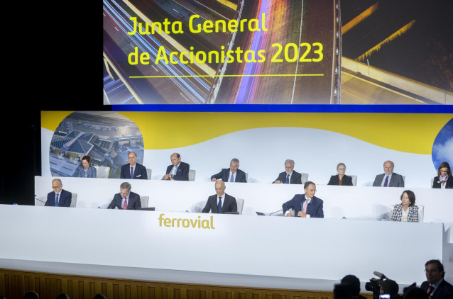 Archivo - Vista general de la Junta General Ordinaria de Accionistas de Ferrovial