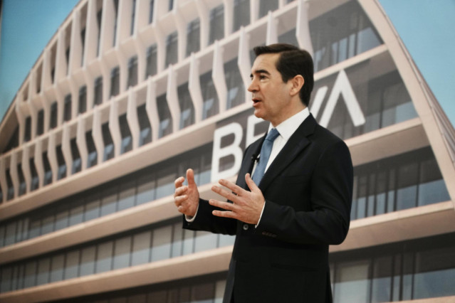 Archivo - El presidente de BBVA, Carlos Torres Vila