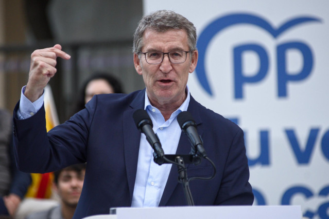 El presidente del PP, Alberto Núñez Feijóo, en una imagen de archivo.