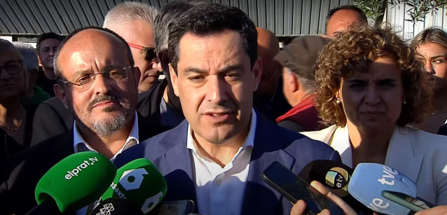 El presidente de la Junta de Andalucía, Juanma Moreno.