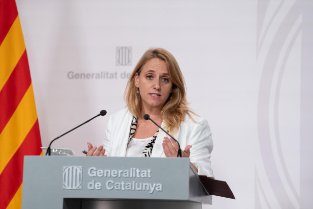 Archivo - La consellera de Economía, Natàlia Mas, interviene durante una rueda de prensa tras el Consell Executiu semanal, en el Palau de la Generalitat, a 4 de julio de 2023, en Barcelona, Catalunya (España)