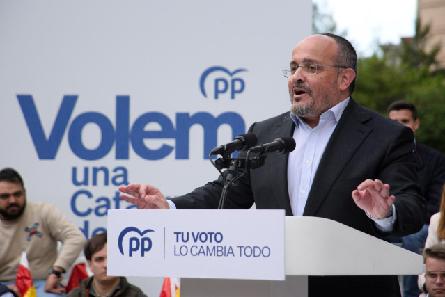 El candidato del PP para las elecciones catalanas, Alejandro Fernández