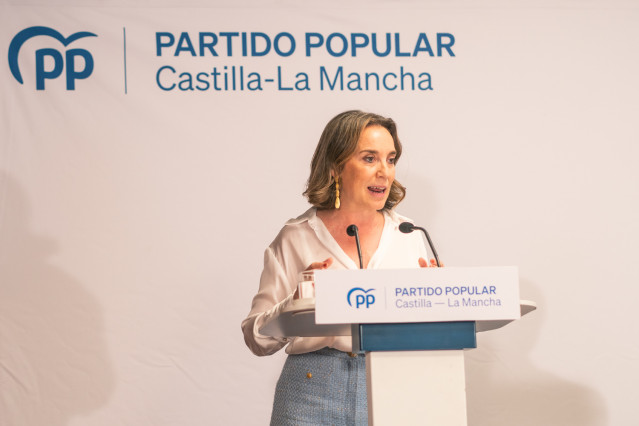 La secretaria general del PP, Cuca Gamarra, en Toledo.