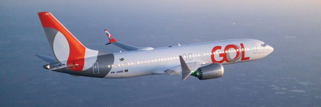 Archivo - Un avión de la compañía brasileña Gol