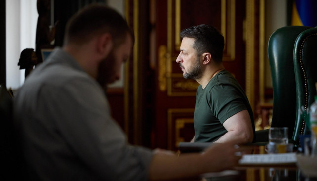 El presidente de Ucrania, Volodimir Zelenski