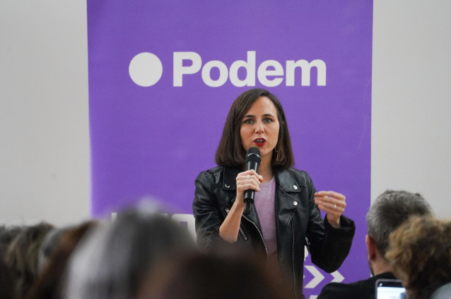 La secretaria general de Podemos, Ione Belarra, a 11 de mayo de 2024, en Valencia, Comunidad Valenciana (España).