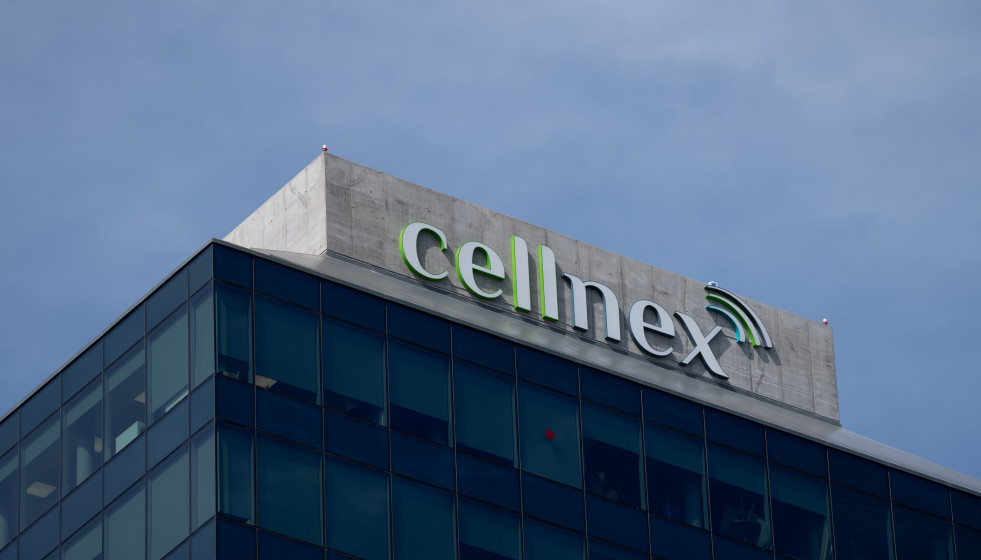 Archivo - Fachada de la sede de Cellnex Telecom, a 2 de abril de 2024, en Barcelona, Catalunya (España).