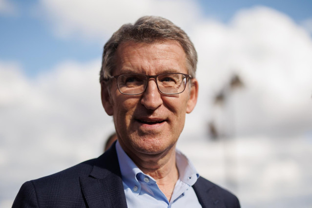 El presidente del PP, Alberto Núñez Feijóo