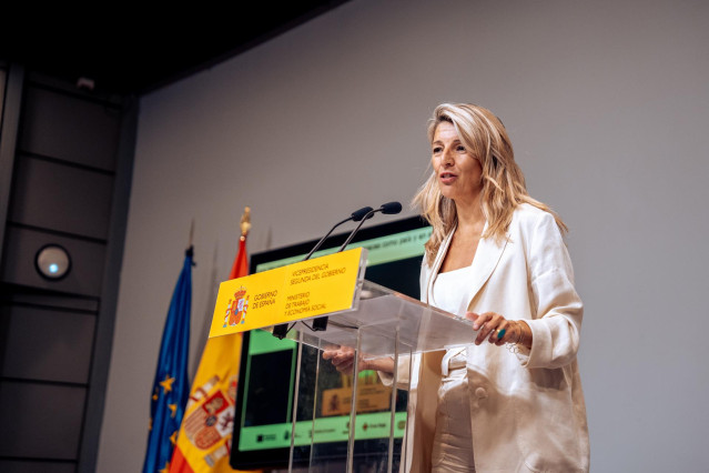 La vicepresidenta segunda y ministra de Trabajo y Economía Social.