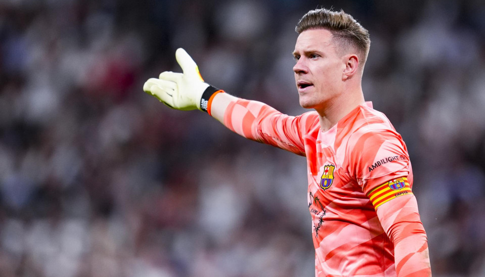 EuropaPress 5906359 marcandre ter stegen of fc barcelona gestures during the spanish league