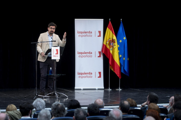 Archivo - El líder de Izquierda Española, Guillermo del Valle, en el acto de presentación del partido