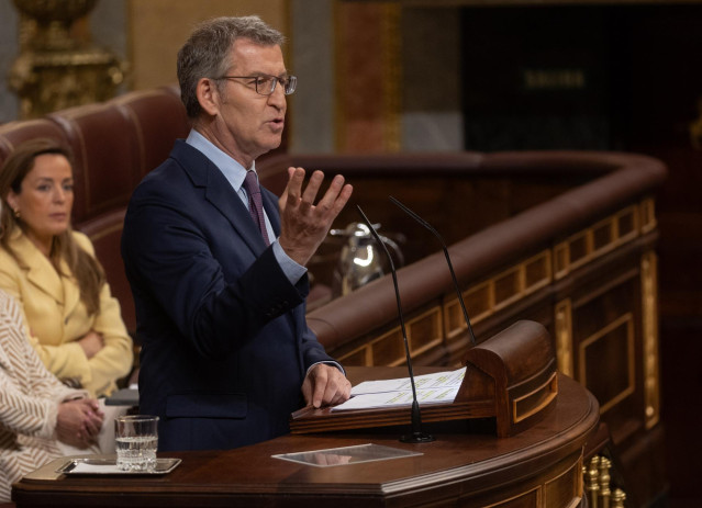 El presidente del PP, Alberto Núñez Feijóo