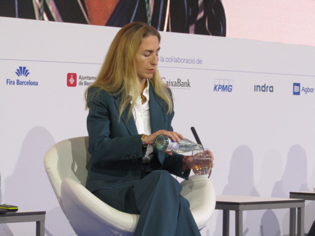 La ceo de Emea del Grupo Zurich, Alison Martin, durante su intervención en la 39 Reunió Cercle d'Economia, a jueves 23 de mayo de 2024, en el Palau de Congressos de Catalunya (Barcelona)