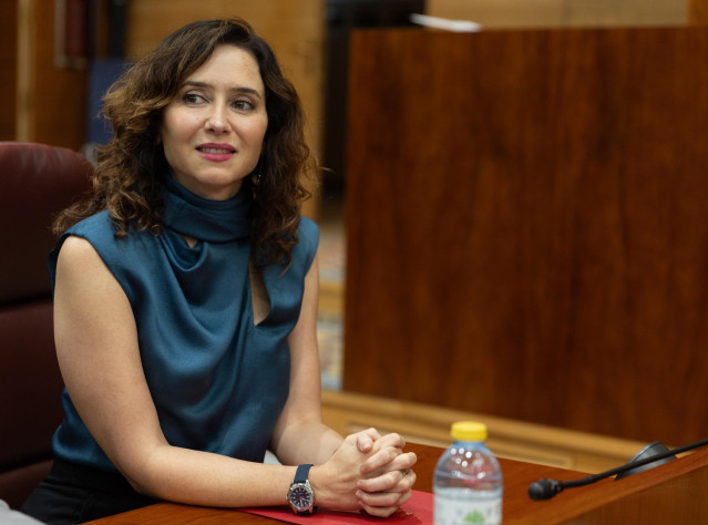 La presidenta de la Comunidad de Madrid, Isabel Díaz Ayuso