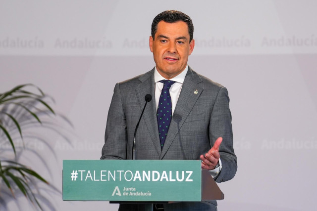 El presidente de la Junta de Andalucía, Juanma Moreno, en una foto de archivo.