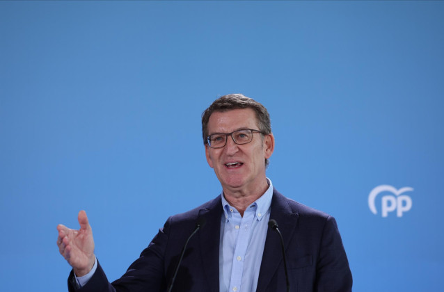 Archivo - El presidente del PP, Alberto Núñez Feijóo, interviene ante el el Comité de Dirección en Toledo.
