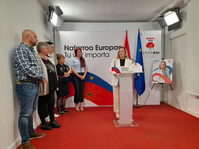 La candidata de Geroa Bai a las elecciones europeas, Amaia Arrizabalaga.