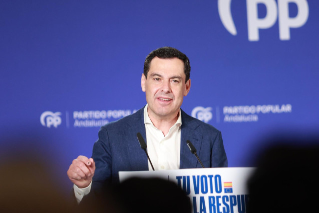El presidente del PP-A y de la Junta de Andalucía, Juanma Moreno, en una imagen de archivo.