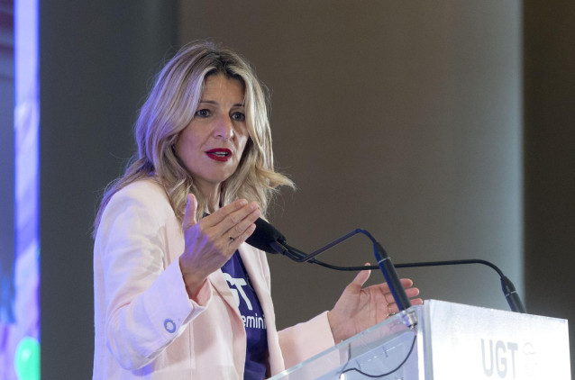 La líder de Sumar, vicepresidenta segunda y ministra de Trabajo y Economía Social, Yolanda Díaz