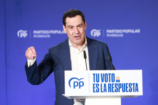 El presidente del PP-A y de la Junta de Andalucía, Juanma Moreno, en una fotografía de archivo
