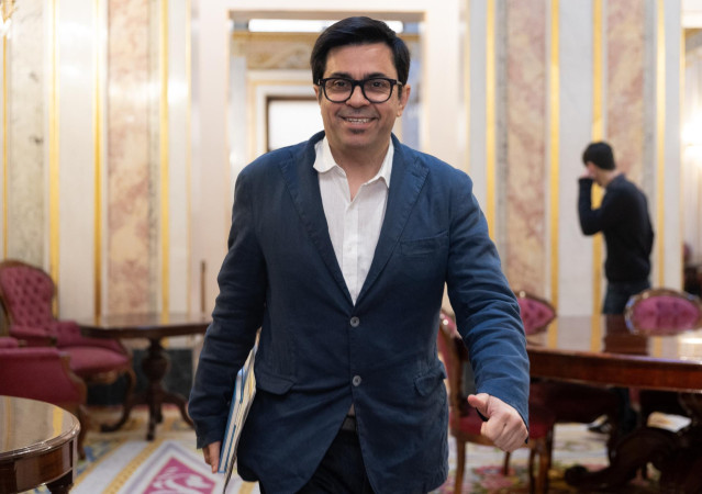 El secretario primero de la Mesa del Congreso, Gerardo Pisarello, a su llegada a una reunión de la Mesa del Congreso de los Diputados, a 7 de mayo de 2024, en Madrid (España).