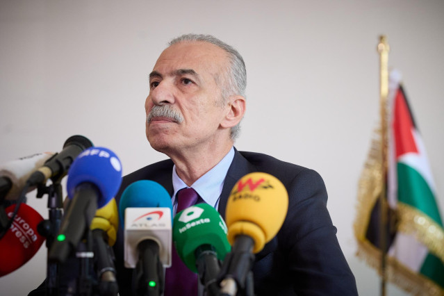 El embajador de Palestina en España, Husni Abdel Wahed, durante una rueda de prensa en la Embajada de Palestina en Madrid, a 28 de mayo de 2024, en Madrid (España).