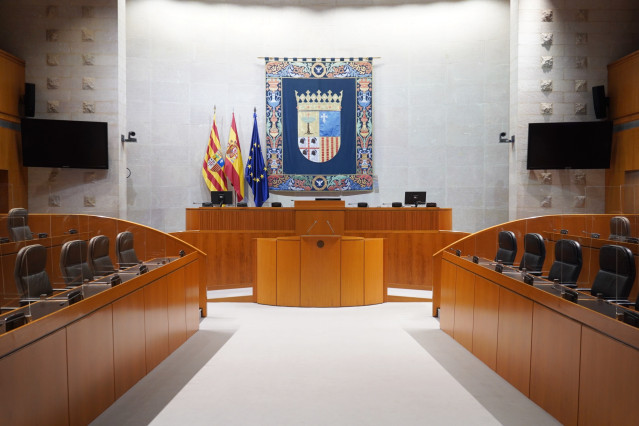 Hemiciclo de las Cortes de Aragón.