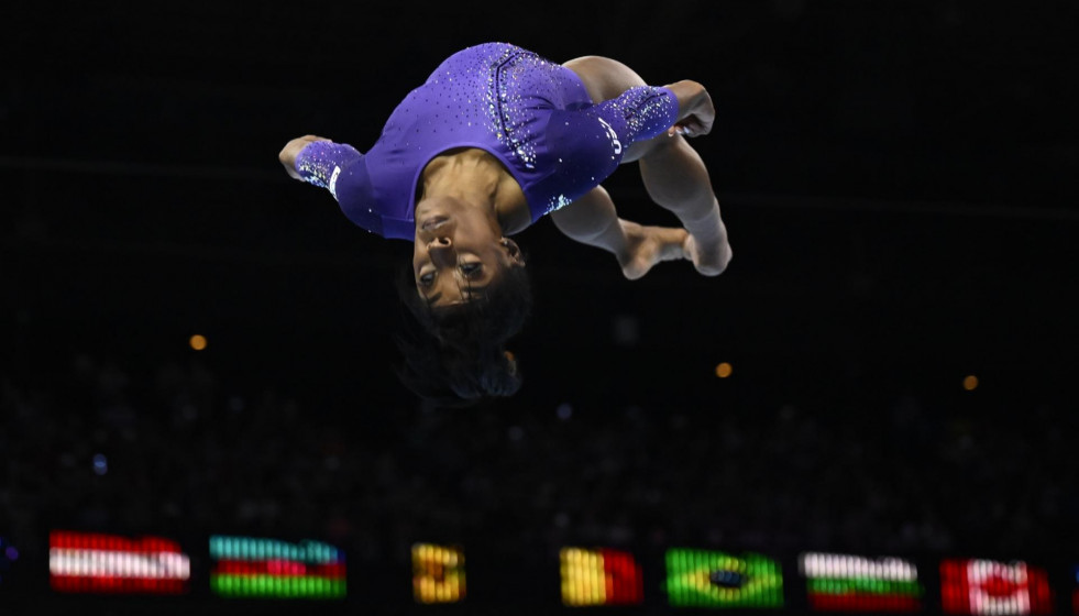 EuropaPress 5493199 08 october 2023 belgium antwerp us gymnast simone biles in action at the