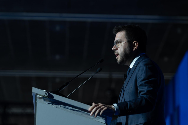 El presidente en funciones de la Generalitat, Pere Aragonès, en una imagen de archivo.