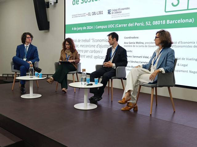 Mesa redonda sobre economía circular en el II Congrés Català de Sostenibilidad, celebrado en Barcelona a martes 4 de junio
