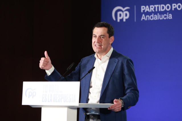 El presidente del PP-A y de la Junta de Andalucía, Juanma Moreno, en una imagen de archivo.