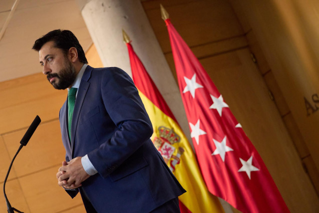 Archivo - El portavoz del Partido Popular en la Asamblea de Madrid, Carlos Díaz-Pache