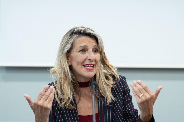 La vicepresidenta segunda y ministra de Trabajo y Economía Social, Yolanda Díaz, en una imagen de archivo