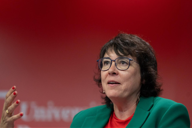 La portavoz de ERC en el Parlamento Europeo y candidata del partido a las elecciones europeas, Diana Riba, en una imagen de archivo.