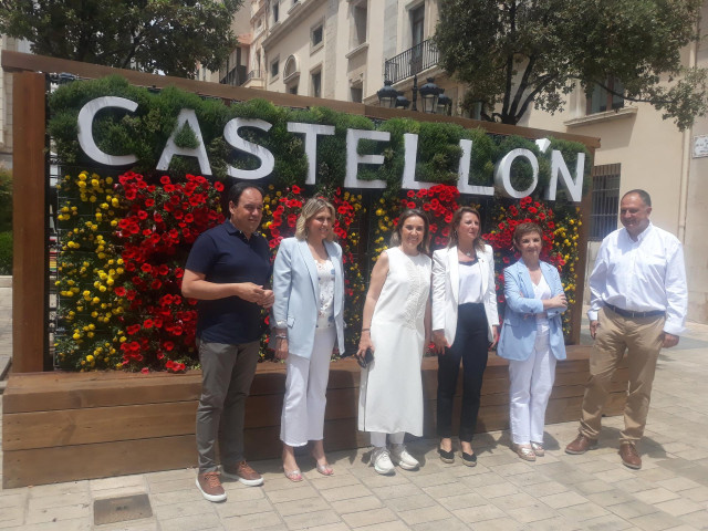 Cuca Gamarra durante su visita a Castelló