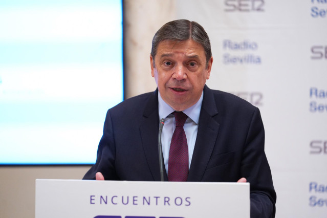El ministro de Agricultura, Pesca y Alimentación, Luis Planas interviene en el foro 