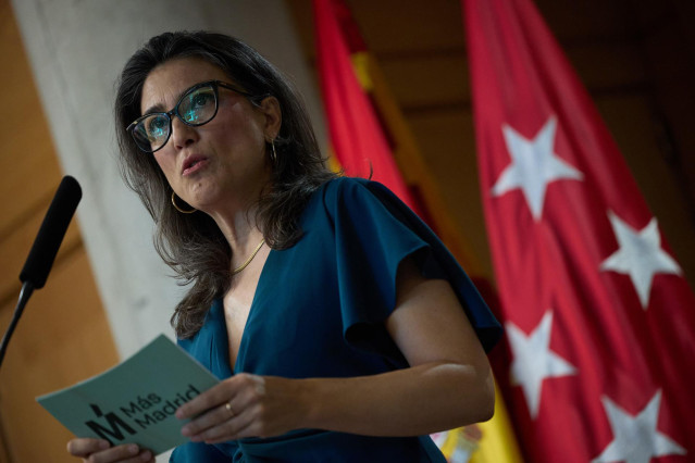 Archivo - La portavoz de Más Madrid en la Asamblea, Manuela Bergerot. Archivo.