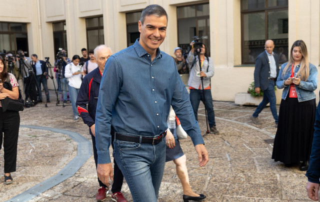 El secretario general del PSOE y presidente del Gobierno de España, Pedro Sánchez