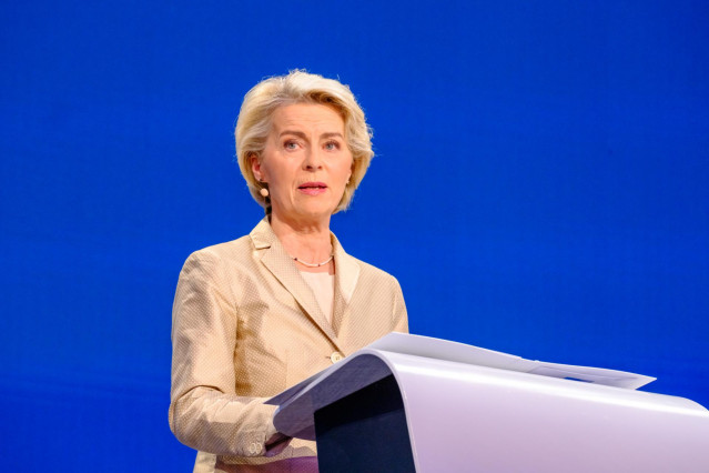 La presidenta de la Comisión Europea, Ursula Von der Leyen