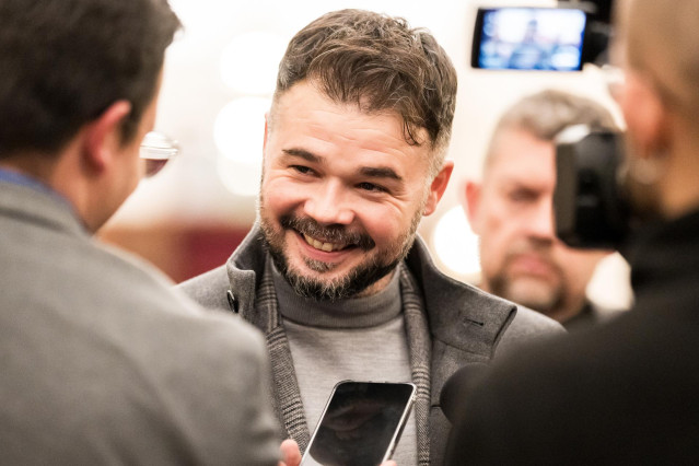 Archivo - El portavoz de ERC, Gabriel Rufián.