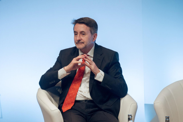 El CEO de Repsol, Josu Jon Imaz, durante la jornada Energía y Geoestrategia, en el Auditorio Campus Repsol, a 14 de junio de 2024, en Madrid (España). Las jornadas han sido organizadas por World Energy Council, Enerclub y el Instituto Español de Estudios