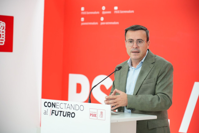 El secretario general del PSOE de Extremadura, Miguel Ángel Gallardo, en ua imagen de archivo.