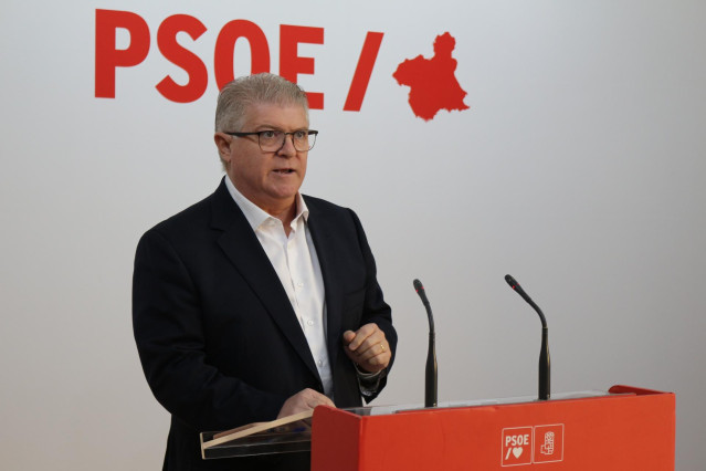Archivo - El secretario general del PSOE en la Región de Murcia, José Vélez