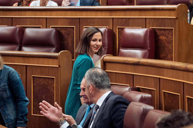 La secretaria general de Podemos, Ione Belarra, durante un pleno en el Congreso de los Diputados, a 13 de junio de 2024, en Madrid (España).