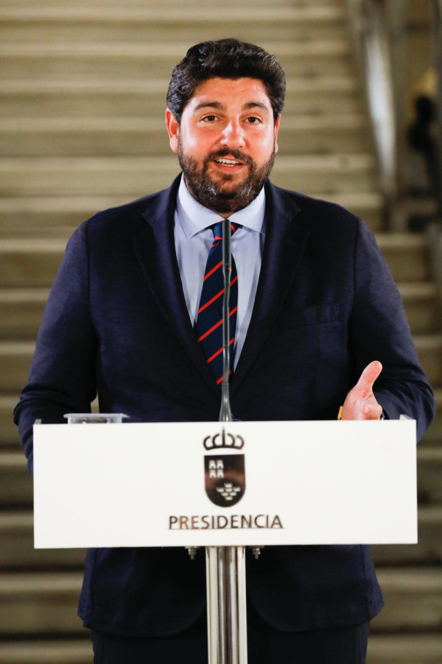 Archivo - El presidente de la Comunidad murciana, Fernando López Miras