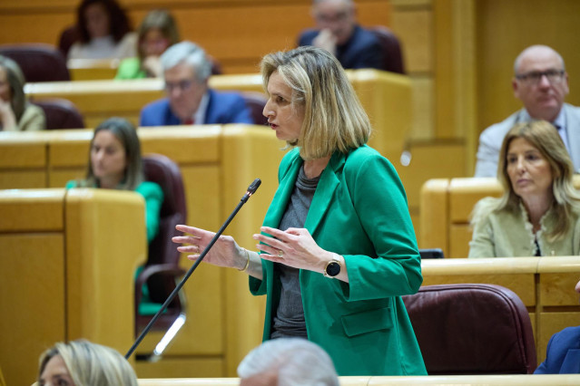 Archivo - La senadora del PP, Paloma Martín, durante una sesión plenaria en el Senado, a 23 de abril de 2024, en Madrid (España).