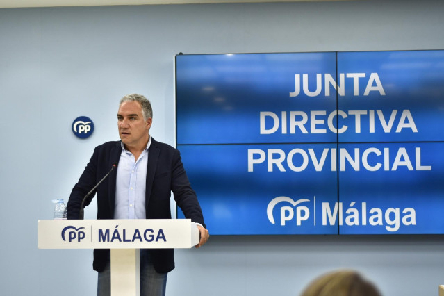 El vicesecretario de Coordinación Autonómica y Local y Análisis Electoral del PP, Elías Bendodo.